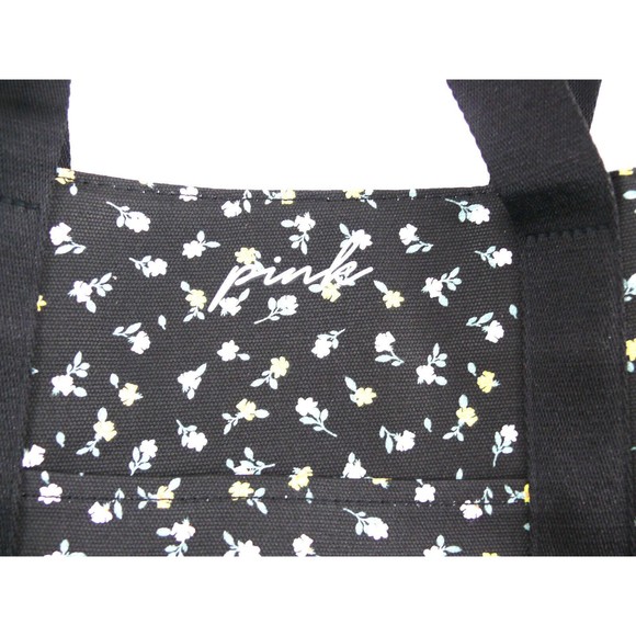 NWT large Victoria's Secret Weekender 'Pink' Floral daisies Tote Bag overnight - Picture 3 of 6